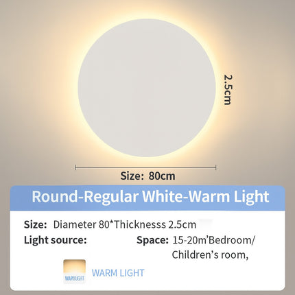 Glass dome round wall light

