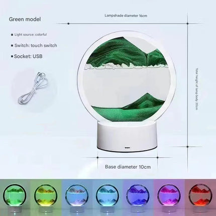 Hypnotic Sand Circle Lamp

