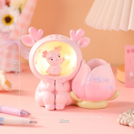 Kids deer LED pencil holder

