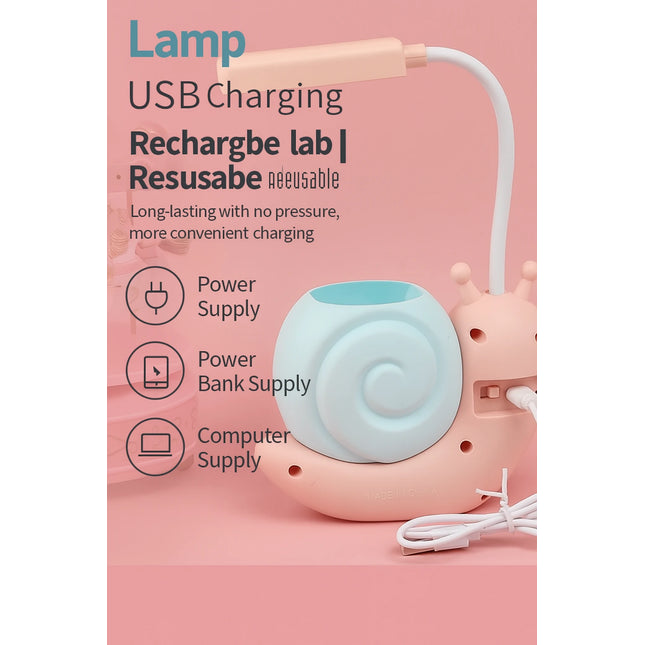 Kids snail desk lamp


