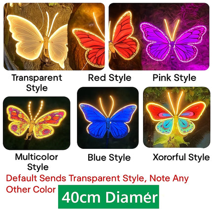 LED butterfly solar garden lights

