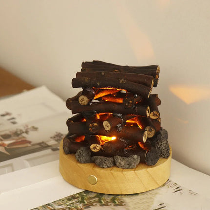 LED campfire desk lamp

