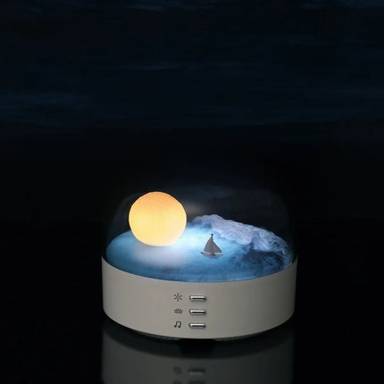 LED moon speaker lamp for bedroom