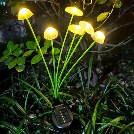 LED solar mushroom lights

