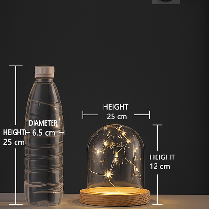 LED urchin glass lamp

