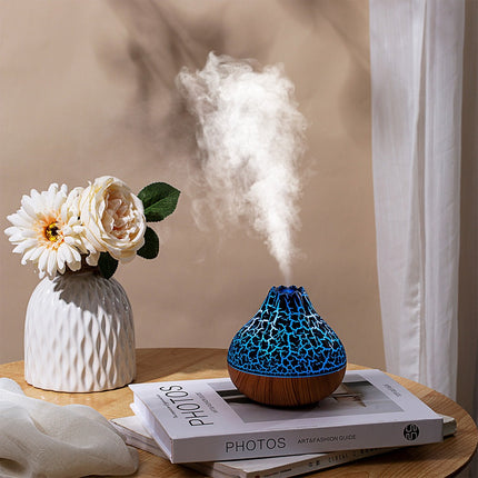 LED volcano humidifier lamp

