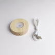 Frosted charging round 8cm (three-color light)