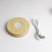 Frosted charging round 10cm (three-color light)