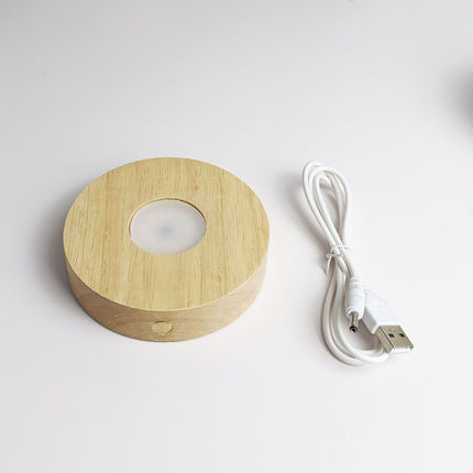 LED wood display base wholesale

