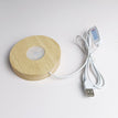 Plug-in frosted round 10cm (three-color light)