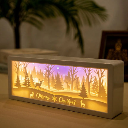 Layered Paper Shadow Box Light

