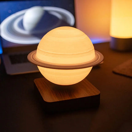 Magnetic levitating Saturn lamp

