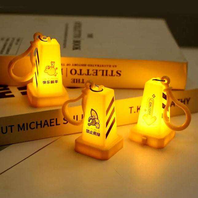 Mini Traffic Cone Keychain Lamp

