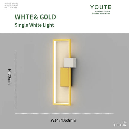 Minimalist rectangle front door light

