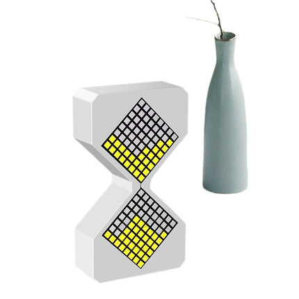 Modern hourglass with lights

