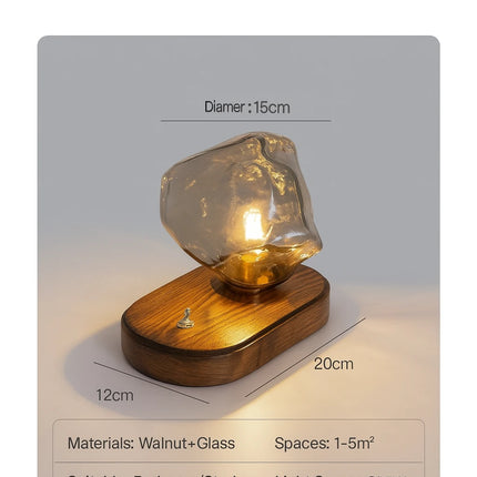Modern optical ice stone lamp

