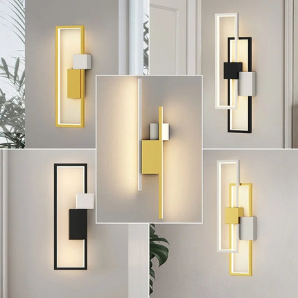 Modern rectangle entryway light

