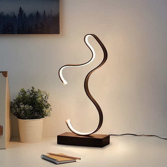 Modern spiral LED lamp

