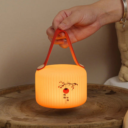 Creative Portable Silicone Lantern Night Light – Rechargeable Bedside Lamp For Cozy Sleep, Perfect Mid-Autumn Festival Gift