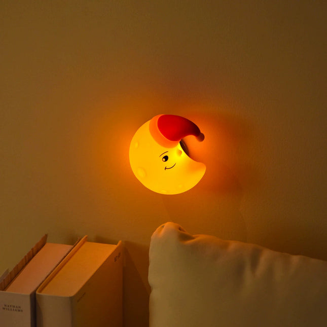 Creative Mini Moon, Star & Cloud Silicone Lamp – Cute Magnetic Bedside Light With USB Charging