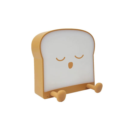 Toast Bread Night Light USB Rechargeable Pat Lamp Timer LED Single and Double-Sided Luminous Square Bedside Lamp