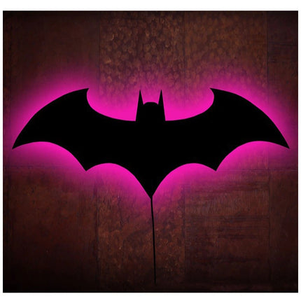3D Batman LED Night Light – Creative Superhero Wall Lamp & Bedside Atmosphere Light for Home Decoration