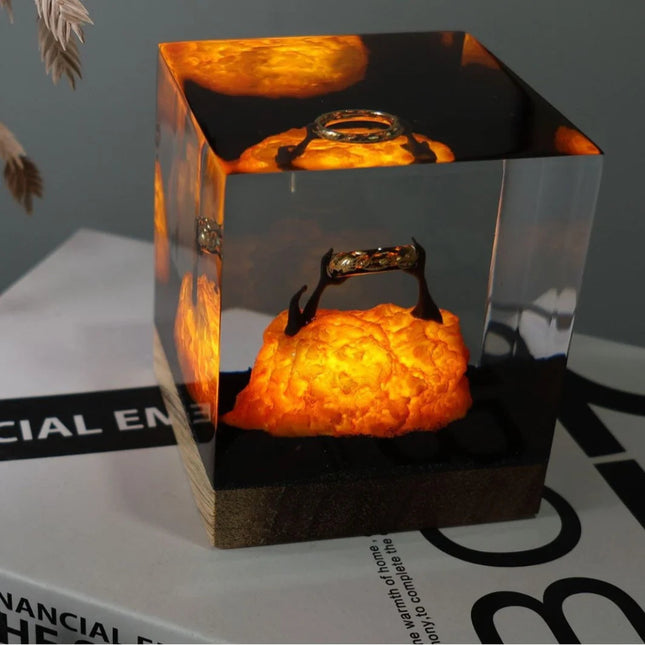 Resin Lord of the Rings Night Light Creative Crafts Ornament Atmosphere Lamp Birthday Valentine's Day Christmas Gift