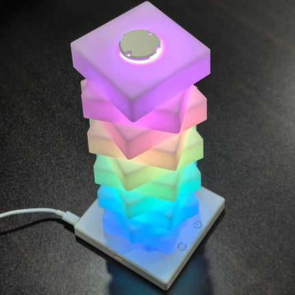 DIY Creative Desk Lamp LED Rechargeable Night Light Colorful Bedside Lamp Bedroom Atmosphere Ornament Gift