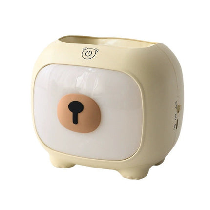 Bear Pen Holder Night Lamp Cute Girly Heart Romantic Bedside Lamp Multifunctional Nordic Style Bedroom Lighting