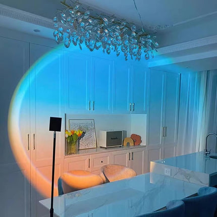 Sunset Floor Lamp – Ambient Lighting for Room & Photography