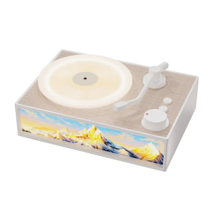 Retro Vinyl Bluetooth Speaker Aromatherapy Night Light Wireless Plug-in Audio with Radio Function