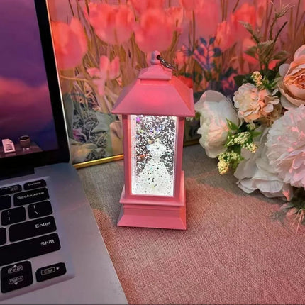 Quicksand Night Light White Phone Booth Luminous Atmosphere Lamp Retro Creative Ornament Chinese Valentine’s Day Wedding Gift