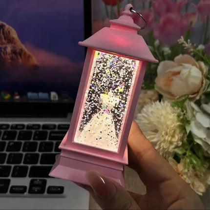 Quicksand Night Light White Phone Booth Luminous Atmosphere Lamp Retro Creative Ornament Chinese Valentine’s Day Wedding Gift