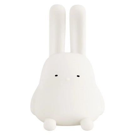 Cartoon Fold-Eared Rabbit Silicone Night Light Dual-Use Atmosphere Lamp Baby Sleep Pat Light Rechargeable