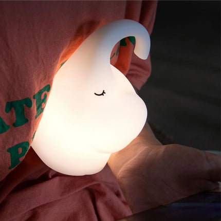 Creative Elephant Pat Lamp Silicone Night Light Rechargeable Bedside Table Lamp for Children's Bedroom