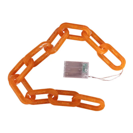 Halloween LED Colored String Lights – Iron Chain Decorative Lights for Bar, Party, Holiday, and Room Atmosphere Decor