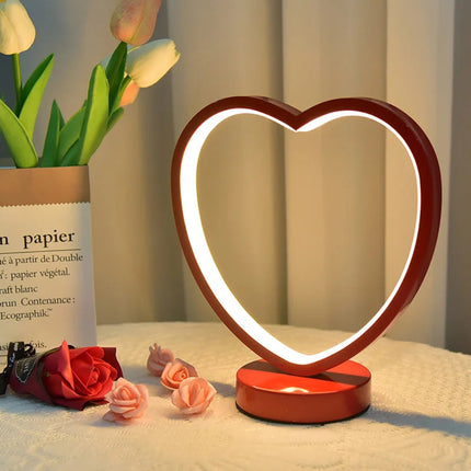 Creative Red Wedding Table Lamp Bridal Room Decoration Bedside Dowry Lamp Gift for Bride