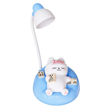 Cute Sleeping Cat Night Light 3-Speed Pat Lamp Bedside Eye Protection Feeding Light for Bedroom