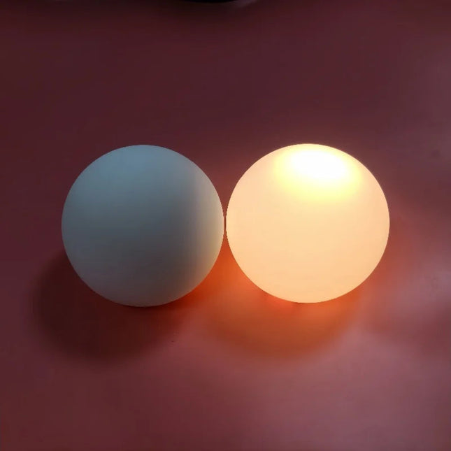 Round Silicone Night Light DIY Pattern USB Rechargeable Bedside Lamp Children's Sleeping Atmosphere Light
