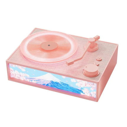 Retro Vinyl Bluetooth Speaker Aromatherapy Night Light Wireless Plug-in Audio with Radio Function