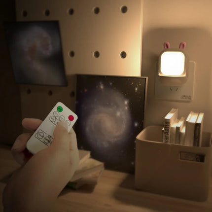 Cute Rabbit Night Light Energy Saving LED White and Warm Light for Living Room Desk Bedroom Dressing Table