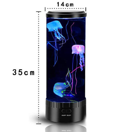 Large Jellyfish Lamp – USB Colorful LED Color-Changing Simulation Aquarium Night Light for Home & Desktop Decor