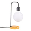 Flat Pole Black Moon Lamp With Yellow And White Gradient Light (with wireless charging)