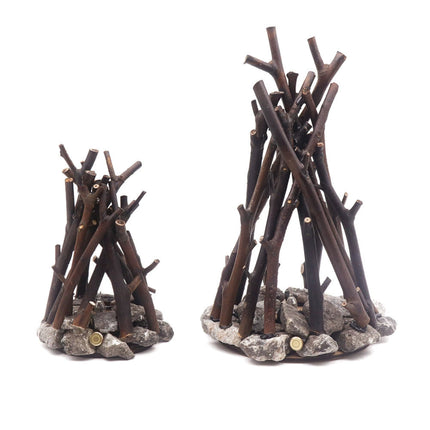 Creative Retro Tree Branch LED Night Light Handmade Bonfire Style 3D Desktop Ornament Home Decoration