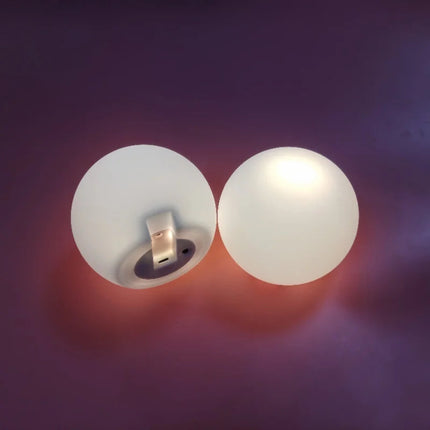 Round Silicone Night Light DIY Pattern USB Rechargeable Bedside Lamp Children's Sleeping Atmosphere Light