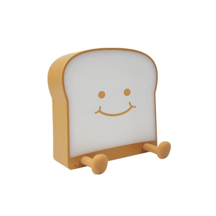 Toast Bread Night Light USB Rechargeable Pat Lamp Timer LED Single and Double-Sided Luminous Square Bedside Lamp