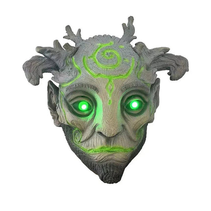 Halloween Green Elf Latex Mask Forest Tree Man Costume Masquerade Head Cover
