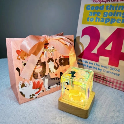 Puppy Night Light – Cute Acrylic USB Bedside Lamp, Atmospheric Bedroom Decor & Gift for Girls