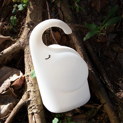 Creative Elephant Pat Lamp Silicone Night Light Rechargeable Bedside Table Lamp for Children's Bedroom