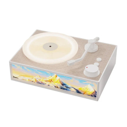 Retro Vinyl Bluetooth Speaker Aromatherapy Night Light Wireless Plug-in Audio with Radio Function